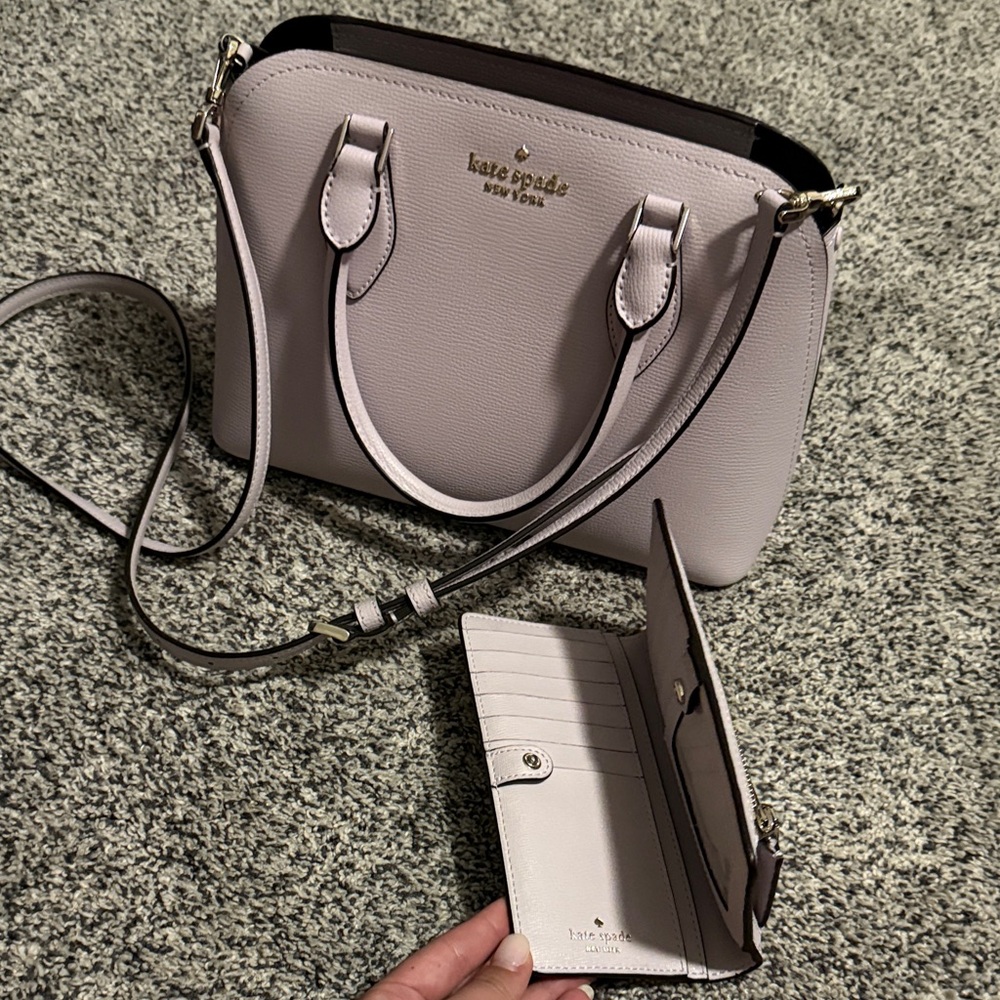 Kate Spade Lilac Purse and Wallet Set